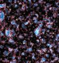 Astronomers using ESO's Very Large Telescope (VLT) have measured the distance to the most remote galaxy so far, UDFy-38135539, existing when the universe was only about 600 million years old (a redshift of 8.6). At this early time, the Universe was not fully transparent and much of it was filled with a hydrogen fog that absorbed the fierce ultraviolet light from young galaxies. The transitional period when the fog was still being cleared by this ultraviolet light is known as the era of reionization, illustrated with this still from a representative scientific simulation (see Alvarez et al. (2009) for more details).

When the universe cooled down after the Big Bang, about 13.7 billion years ago, electrons and protons combined to form neutral hydrogen gas. This cool dark gas was the main constituent of the Universe during the so-called Dark Ages, when there were no luminous objects. This phase eventually ended when the first stars formed and their intense ultraviolet radiation slowly made the hydrogen fog transparent again by splitting the hydrogen atoms back into electrons and protons, a process known as reionisation. This epoch in the universe's early history lasted from about 150 million to 800 million years after the Big Bang. In this visualisation, ionised regions are blue and translucent, ionisation fronts are red and white, and neutral regions are dark and opaque.

The new study shows that the glow from UDFy-38135539 seems not to be strong enough on its own to clear out the hydrogen fog. There must be other galaxies, probably fainter and less massive nearby companions of UDFy-38135539, which also helped make the space around the galaxy transparent.