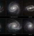 Six spectacular spiral galaxies are seen in a clear new light in pictures from ESO's Very Large Telescope at the Paranal Observatory in Chile. The pictures were taken in infrared light, using the impressive power of the HAWK-I camera to help astronomers understand how the remarkable spiral patterns in galaxies form and evolve. From left to right the galaxies are NGC 5427, Messier 100 (NGC 4321), NGC 1300, NGC 4030, NGC 2997 and NGC 1232.