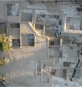 This is an aerial view of the Ramat Rachel archaeological dig. This is an aerial view of the Ramat Rachel archaeological dig.