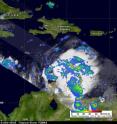 The TRMM satellite passed over Tomas at 0515 UTC (1:15 a.m. EDT) Nov. 2 and revealed that Tomas was producing many strong thunderstorms with heavy rainfall (red) of over 2 inches per hour over a large area of the Caribbean Sea.