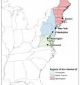 This map shows the region of study broken down into socio-cultural subregions.