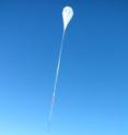 This image shows the launch of the Cosmic Ray Energetics and Mass (CREAM) balloon near McMurdo Station.