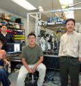 From left Anna Labno, Xiaobo Yin, Hu Cang, Xiang Zhang and 
Changgui Lu have developed a single molecule imaging technology, dubbed BEAST, that makes it possible to directly measure the field itensity inside an electromagnetic hotspot.