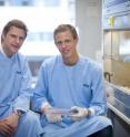 Dr. Marc Pellegrini (left) and Simon Preston, from the Walter and Eliza Hall Institute in Melbourne, Australia, have discovered a treatment that successfully eliminates an HIV-like infection in mice by boosting the immune response to the virus.