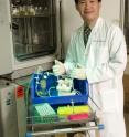 Vincent Tam, an associate professor of clinical sciences in the UH College of Pharmacy, is pictured here in his laboratory. He is collaborating with Michael Nikolaou, a professor of chemical and biomolecular engineering in the UH Cullen College of Engineering, on a computerized modeling system to speed up the development time of new antibiotics.