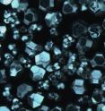 This microscope image shows close up of diamond particles used in a silver-diamond composite material being developed to cool defense electronics.