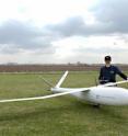 Myriad sensors and systems provide modern aircraft with data for flight control. But a bird's eye perspective is also of great benefit when measuring pollutants, searching for missing persons and even in archaeological research. Postgraduate students at the Technische Universitaet Muenchen have now developed an unmanned aerial vehicle that can be deployed for many such tasks. It successfully completed its maiden flight yesterday. Pilot Christian Roessler is shown here with IMPULLS after the successful maiden flight.