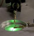 Researchers at Rensselaer Polytechnic Institute have developed a new method for manufacturing green LEDs with greatly enhanced light output. Led by Professor Christian Wetzel, the research team etched a nanoscale pattern at the interface between the LED’s sapphire base and the layer of gallium nitride (GaN) that gives the LED its green color. Overall, the new technique results in green LEDs with significant enhancements in light extraction, internal efficiency, and light output.