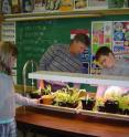 Elementary schools can use “grow labs” and “learning gardens” to help students learn about growing vegetables and experience the taste of fresh produce.