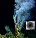 This is a black smoker from the Mariner vent site in the Pacific Ocean's Eastern Lau Spreading Center. This is a black smoker from the Mariner vent site in the Pacific Ocean's Eastern Lau Spreading Center.