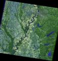 This is a Landsat 5 image of the Mississippi River in the Memphis, Tenn., area on May 12, 2006.