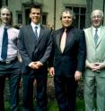 The Queen's University researchers behind the <I>New England Journal of Medicine</I> published research into the cause of and positive diagnostic tests for idiopathic infantile hypercalcemia. Pictured are Martin Kaufman, Andrew Irwin, David Prosser and Glenville Jones.