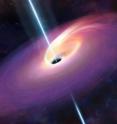 What University of Warwick researchers think the aftermath of a large star being consumed  by a black hole at the center of a galaxy 3.8 billion light years distant  may have looked like. The event blasted jets of energy from the black hole, one of which pointed directly at our own galaxy, allowing us to be aware of  this event- an outburst now known as Sw 1644+57.
