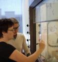 Dr. Cathleen Crudden is shown here at work in her Queen's University (Ontario, Canada) lab with her rhodium research team including graduate student Eric Keske and postdoctoral fellow Dr. Olena Zenkina.