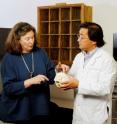 Georgia Tech/Emory biomedical engineering professor Barbara Boyan (left) and Children’s Healthcare at Scottish Rite clinical director of craniofacial plastic surgery Joseph Williams discuss the technologies they are developing to better diagnose and treat children with craniosynostosis.