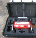 This is the Controlled Impact Rescue Tool (CIRT) unit in its carrying box.