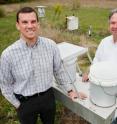 Researchers Christopher Lehmann, left, and David Gay completed a 25-year study of acidic pollutants in rainwater collected across the US and found that both frequency and concentration of acid rainfall has decreased.