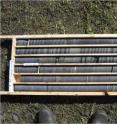 These are rock drill cores removed from the drill hole at the FAR DEEP site in northwestern Russia.