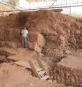 This photo shows the dig at Qesem Cave.