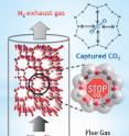 The roughly octagonal pores in zeolite SSZ-13 are like stop signs for carbon dioxide, capturing molecules of the greenhouse gas while apparently letting other substances through. The material could prove to be an economical smokestack filter.