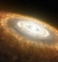The WUSTL planetary scientists say that the solar system we know today could not have formed out of a flat, hot disk that postdates the sun, like the one shown in this artist's impression.