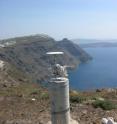 GPS stations on the Greek island of Santorini have moved between 5 to 9 cm since the Santorini caldera reawakened in January 2011. Georgia Tech associate professor Andrew Newman's research is published in <I>Geophysical Research Letters</I>.