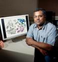 University of Illinois biochemistry professor Satish Nair, right, graduate student Vinayak Agarwal and their colleagues discovered the mechanism by which some bacteria evade a potent antibiotic.