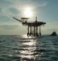 This is an oil rig in the Gulf of Mexico.