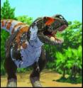 <I>Tyrannosaurus rex</i>, shown in this artistic illustration, is part of the carnivorous groups of dinosaurs that, according to new research, maintained a stable level of biodiversity leading up to the mass extinction at the end of the Cretaceous.