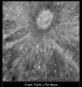 This mottled landscape showing the impact crater Tycho is among the most violent-looking places on our Moon.