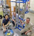 Scientists at the US Department of Energy's Ames Laboratory are using specialized techniques to help unravel the mysteries of iron-based superconductors. As part of an international collaboration, (from left) Kiyul Cho, Ruslan Prozorov and Makariy Tanatar found that magnetism may be helping or even responsible for superconductivity in iron-based superconductors.