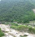 Many small rural hydropower stations have been built across China without environmental impact assessments. This river in the Sichuan Province almost dried up after the construction of a small hydropower station.