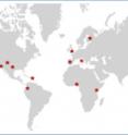 Stars mark the 14 populations throughout the world that donated DNA for this study.