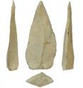 This is a ~500,000-year-old point from Kathu Pan 1. Multiple lines of evidence from a University of Toronto-led study indicate that points from Kathu Pan 1 were used as hafted spear tips. Scale bar = 1 cm.