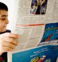 Just 28 percent of young people read either online or conventional newspapers each day.