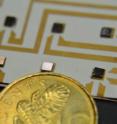 This is a close up of the individual MEMS sensor compared to a Singapore 5-cent coin.
