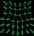 Stress-induced deformation along the edges of nanocrystalline nickel reflect the dislocation activity observed by researchers at Berkeley Lab’s Advanced Light Source using a radial diamond-anvil-cell X-ray diffraction experimental station.