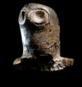 The Hopewell people used distinctive stone pipes, often with effigies on them, like this owl pipe found in an early village excavation in Illinois.
