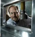 This is a picture of the researcher and inventor of new air cleaning technology. Mathew Johnsson from the University of Copenhagen.