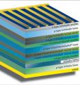 This is a schematic diagram of a multi-junction solar cell formed from materials lattice-matched to InP and achieving the bandgaps for maximum efficiency.