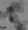 This is a close-up of spherical silicon nanoparticles about 10 nanometers in diameter. In <i>Nano Letters</i>, UB scientists report that these particles could form the basis of new technologies that generate hydrogen for portable power applications.