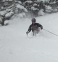 Erik Steenburgh of Salt Lake City skis deep powder during a lake-effect snowstorm at Alta Ski Area in Utah's Wasatch Range in April 2011. Steenburgh is the son of Jim Steenburgh, a University of Utah atmospheric scientist. The elder Steenburgh and Trevor Alcott of the National Weather Service have published a new study showing that mountains surrounding the Great Salt Lake play an important role in triggering some lake-effect snowstorms.