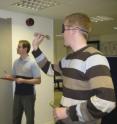 The study assessed blindfolded participants throwing darts