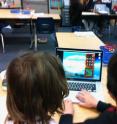 Students in a San Diego elementary school play with CodeSpells.