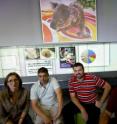 The "holy grail" for understanding how and why koalas respond to infectious diseases has been uncovered in an Australian-led, world-first genome mapping project led by QUT (Brisbane, Australia) and Australian Museum.
Dr. Ana Pavasovic, Dr. Peter Prentis, Dr. Adam Polkinghorne and Professor Peter Timms (from left to right) said the world-first finding will lead to better understanding of the iconic Australian marsupial.