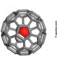 This shows the structure of a single water molecule imprisoned inside a fullerene C60 at equilibrium (left), and projection trajectories of the encapsulated H2O molecule (mass center) within one period for steady-state transport of H2O@C60 under an electric intensity of 0.05 V/Å(right). This shows the structure of a single water molecule imprisoned inside a fullerene C60 at equilibrium (left), and projection trajectories of the encapsulated H2O molecule (mass center) within one period for steady-state transport of H2O@C60 under an electric intensity of 0.05 V/Å(right).