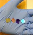 These four wafers contain the thinnest light-absorber layer ever built.