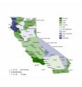 This map shows the rich diversity of Native American ethnic and language groups in California at the time of first contacts with Europeans in the 1700s and 1800s. The Native Americans settled California during the past 12,000 years, inhabiting the most environmentally productive coastal environments first and then settling in progressively less productive ecosystems farther inland. The legend on the right shows the major language groups, each of which was spoken by multiple tribes. This map is based on decades of linguistic, genetic and archaeological research and should not be misinterpreted as representing precise tribal boundaries.