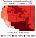 The area burned by wildfires is expected to increase by 2050, according to research by environmental scientists at Harvard University.