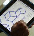 Researchers spent a lot of time developing a sketching feature for the app, which allows users to draw 3D shapes on a 2D grid. "The physical act of sketching is important for learning spatial visualization," Delson explained.